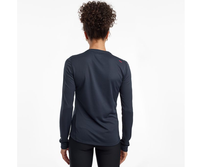 Saucony Stopwatch Long Sleeve Women's Shirts Blue | Canada 295OKIR